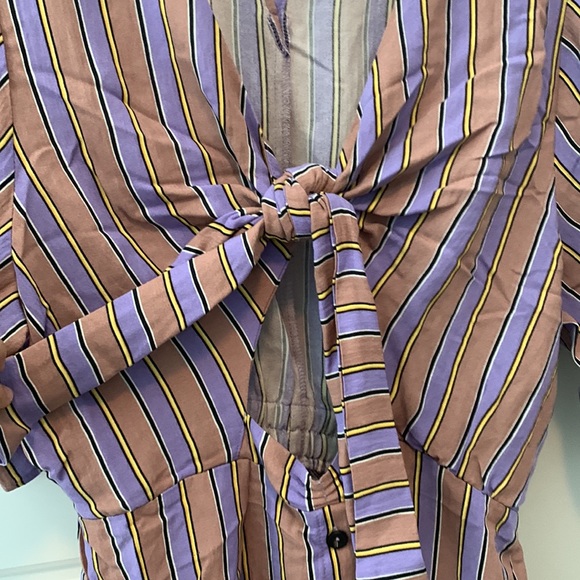 Moon River Striped Purple Dress - Picture 4 of 7